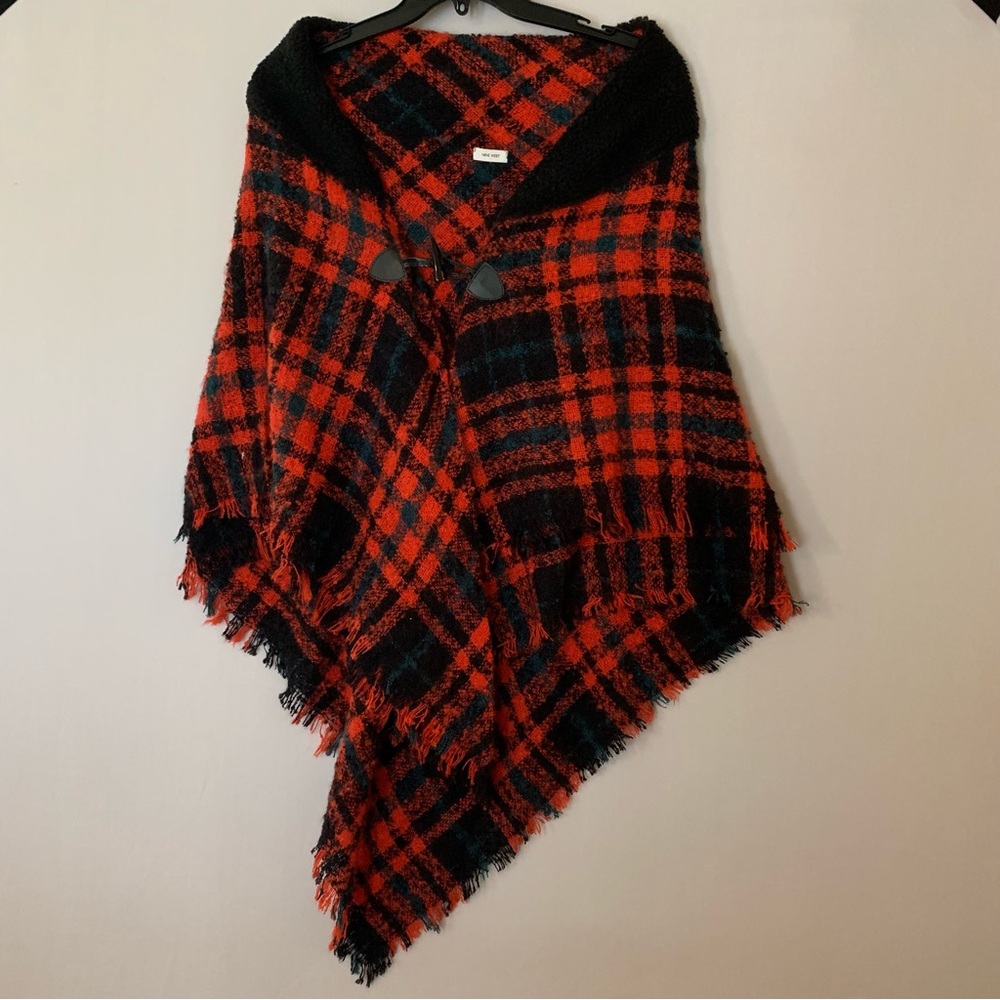 Nine West Plaid Shawl